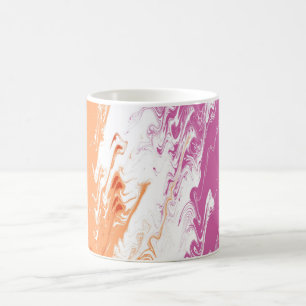 Squiggly Trippy Groovy Abstrakte Lesbische Pride-F Kaffeetasse