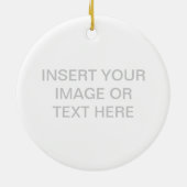 Squiggly Weihnachtsbaum-Verzierung Keramikornament (Hinten)