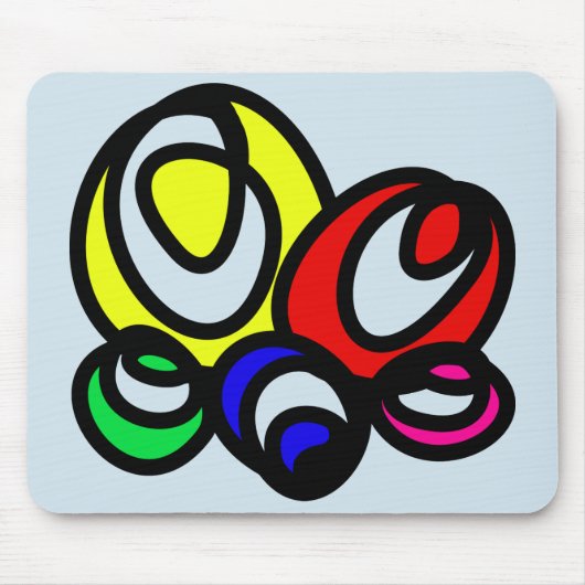 Squigly Eggs Mausunterlage-Matte Mousepad (Vorne)