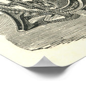 Squintani Model letterpress poster (Ecke)