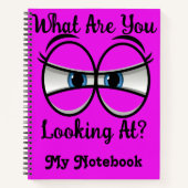 Squinting Eyes Notebook Notizblock (Vorderseite)