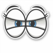 Squinting Eyes Sticker (Vorderseite)