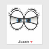 Squinting Eyes Sticker (Blatt)