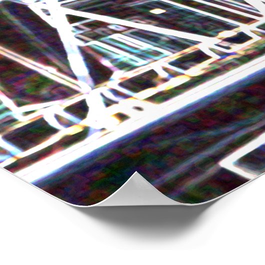 Squinty Bridge Poster Print (Ecke)