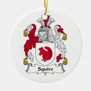 Squire-Familienwappen Keramikornament