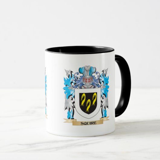 Squire-Wappen - Familienwappen Tasse (VorderseiteRechts)