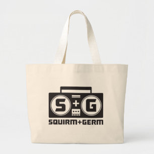 Squirm und Mikroben-Taschen Jumbo Stoffbeutel