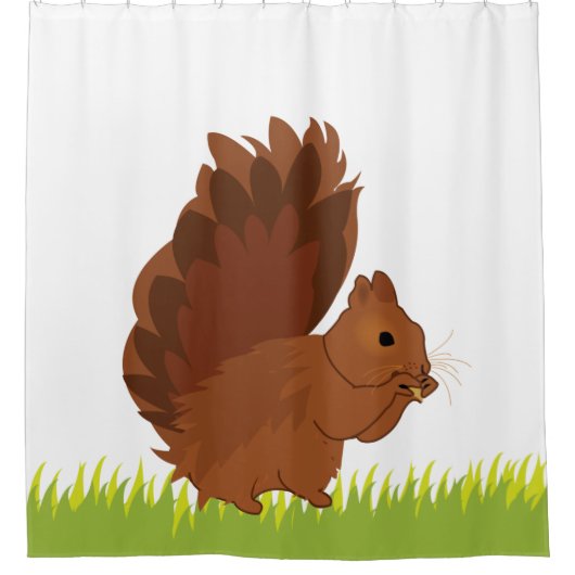 Squirrel Animal Rodent Duschvorhang (Vorderseite)