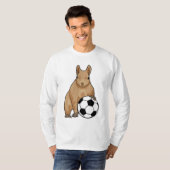 Squirrel at Soccer Sports T-Shirt (Vorne ganz)