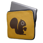 Squirrel - Background Color is Customizable Laptopschutzhülle (Vorderseite Links)