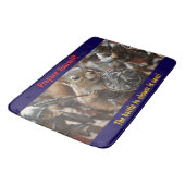 Squirrel Battle Badematte (Schrägansicht)