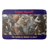 Squirrel Battle Badematte (Vorderseite)