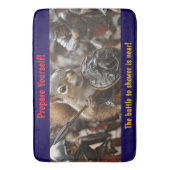 Squirrel Battle Badematte (Vorderseite Vertikal)