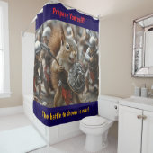 Squirrel Battle Duschvorhang (Beispiel)