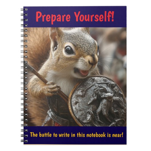 Squirrel Battle Notizblock (Vorderseite)