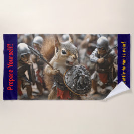 Squirrel Battle Strandtuch