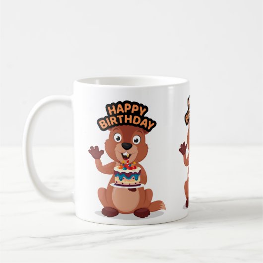 Squirrel birthday kaffeetasse (Links)