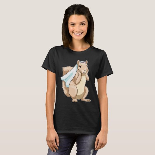 Squirrel Bride Veil Wedding T-Shirt (Vorne ganz)