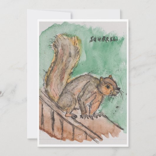 Squirrel Card Feiertagskarte (Vorderseite)