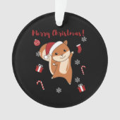 Squirrel Christmas Winteranimals Ornament (Vorderseite)