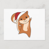 Squirrel Christmas Winteranimals Postkarte (Vorderseite)