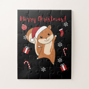 Squirrel Christmas Winteranimals Puzzle