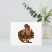 Squirrel Climate Change Environmental Protection Postkarte (Stehend Vorderseite)