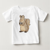 Squirrel Coffee Cup Baby T-shirt (Vorderseite)
