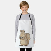 Squirrel Coffee Cup Schürze (Getragen)
