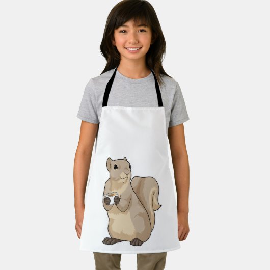 Squirrel Coffee Cup Schürze (Insitu)