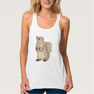 Squirrel Coffee Cup Tank Top