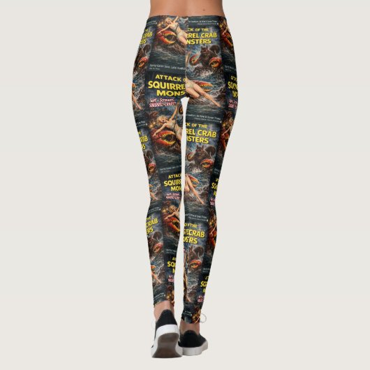 Squirrel Crab Monsters Leggings (Rückseite)
