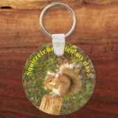 Squirrel Day Brightener Schlüsselanhänger (Vorderseite)