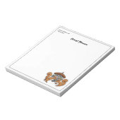 Squirrel Disco Personalisiert Notizblock (Rotiert)