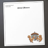 Squirrel Disco Personalisiert Notizblock