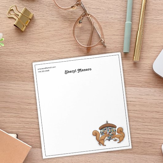 Squirrel Disco Personalisiert Notizblock