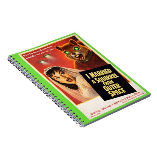 Squirrel from Outer Space Notizblock (Rechte Seite)