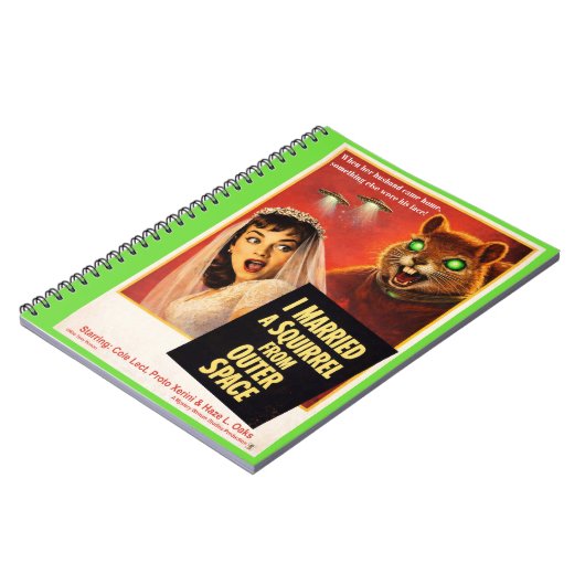 Squirrel from Outer Space Notizblock (Linke Seite)