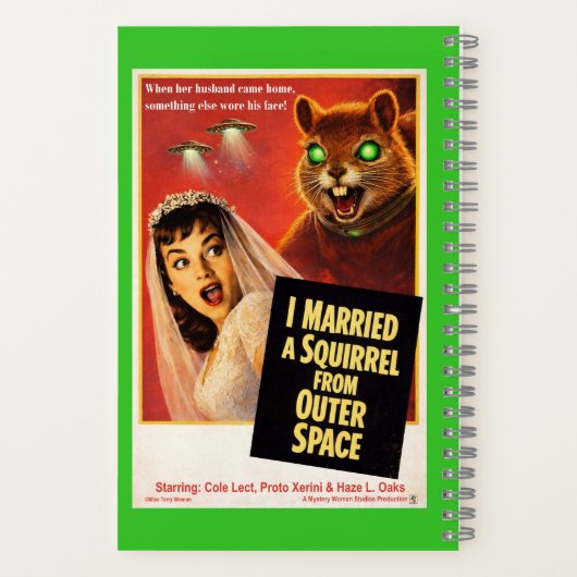 Squirrel from Outer Space Notizblock (Rückseite)