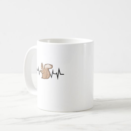 Squirrel Heartbeat Kaffeetasse (Vorderseite Links)