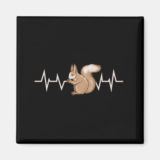 Squirrel Heartbeat Magnet (Vorne)