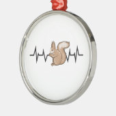Squirrel Heartbeat Ornament Aus Metall (Links)