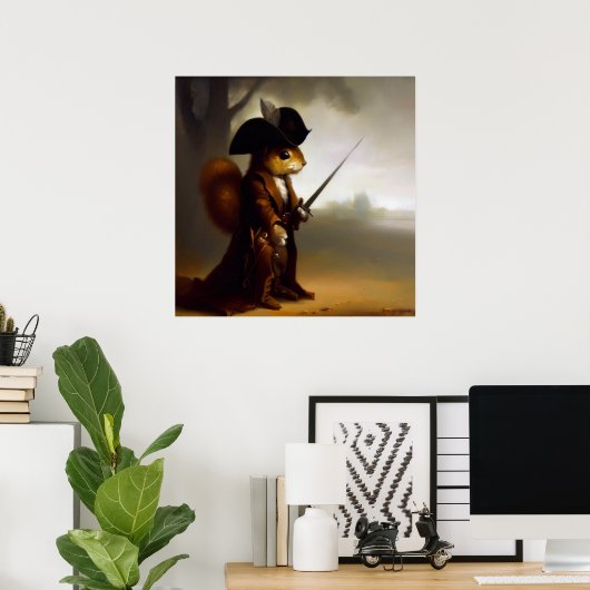 Squirrel Highwayman Poster (Heimbüro)