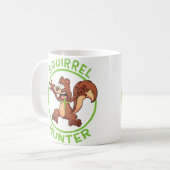 Squirrel Hunter Funny Shooting Hunting Zany Brainy Kaffeetasse (Vorderseite Links)