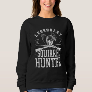 Squirrel Hunter Riffle Shotgun Jagd Wildlife Sweatshirt