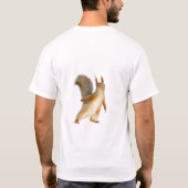 Squirrel I May be a Bit Nuts Custom Text T-Shirt (Rückseite)