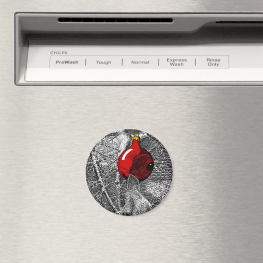 Squirrel in Christmas Tree Magnet (In Situ (Geschirrspüler))