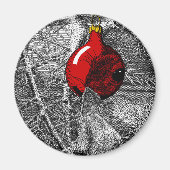 Squirrel in Christmas Tree Magnet (Vorne)