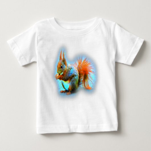 Squirrel in modern style baby t-shirt (Vorderseite)