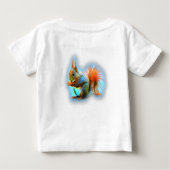 Squirrel in modern style baby t-shirt (Rückseite)
